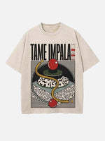 Tame Impala Print Round Neck T-shirt