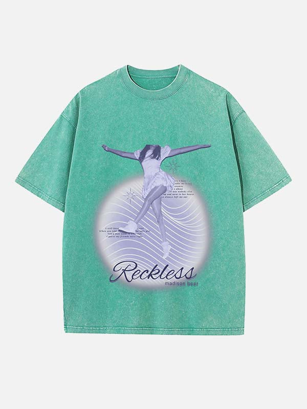 Madison Beer Print Round Neck T-shirt