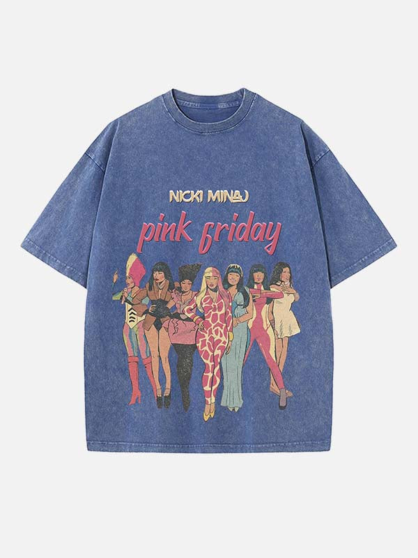 Nicki Minaj Print Round Neck T-shirt