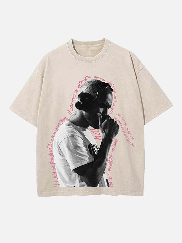 Frank Ocean Print Round Neck T-shirt