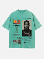 Kanye West Print Round Neck T-shirt