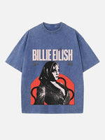 Billie Eilish Print Round Neck T-shirt