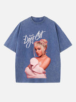 Doja Cat Print Round Neck T-shirt