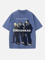 Radiohead Print Round Neck T-shirt
