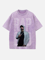 Eminem Print Round Neck T-shirt