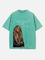 Tate McRae Print Round Neck T-shirt