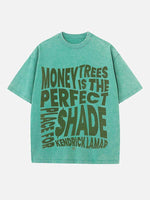 Kendrick Lamar Print Round Neck T-shirt