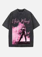 Nicki Minaj Print Round Neck T-shirt