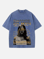 Tate McRae Print Round Neck T-shirt