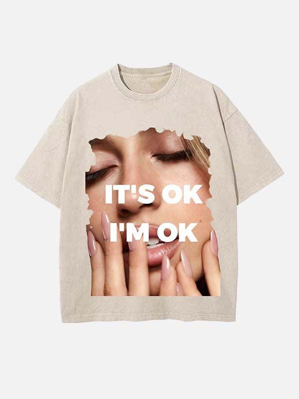 Tate McRae Print Round Neck T-shirt