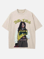 Billie Eilish Print Round Neck T-shirt
