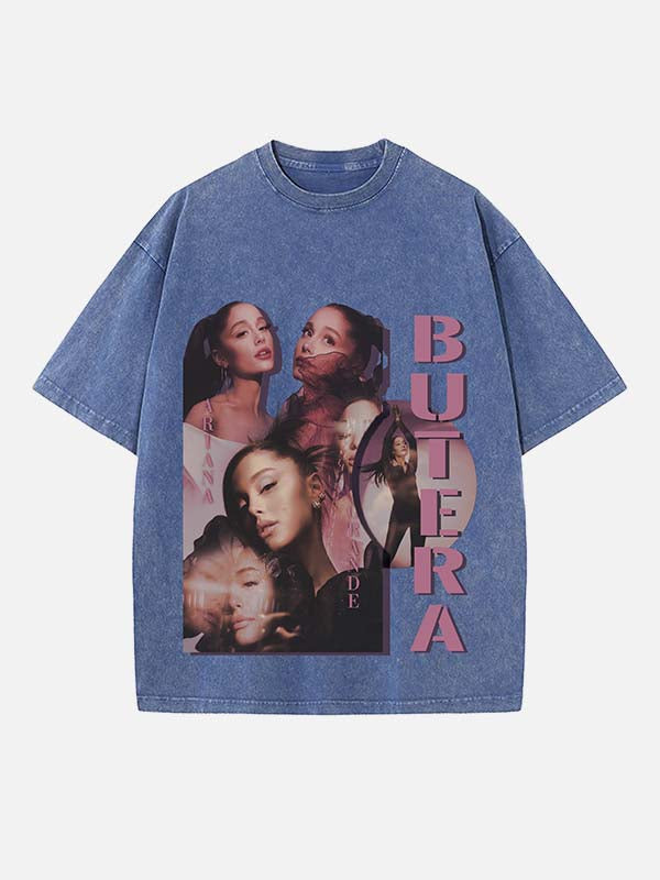 Ariana Grande Print Round Neck T-shirt