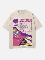 Kanye West Print Round Neck T-shirt