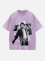 Michael Jackson Print Round Neck T-shirt