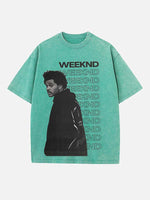 The Weeknd Print Round Neck T-shirt