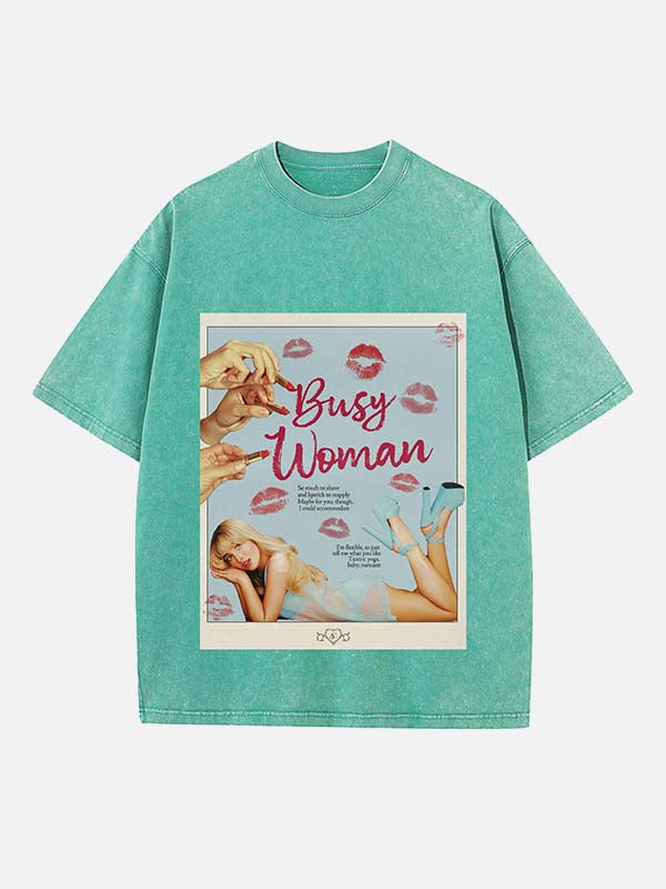 Sabrina Carpenter Print Round Neck T-shirt