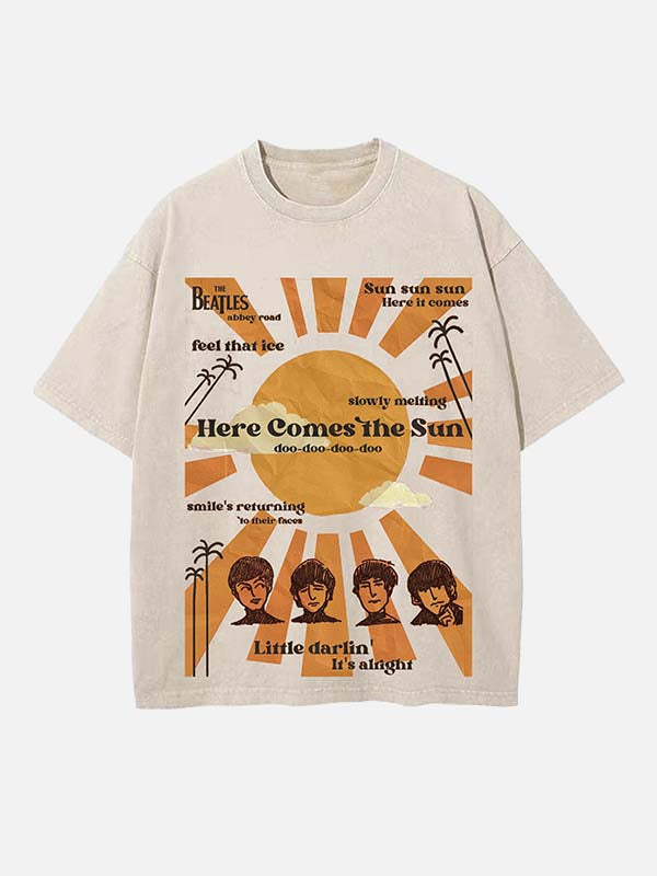 The Beatles Print Round Neck T-shirt