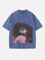 Halsey Print Round Neck T-shirt
