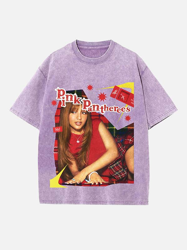 PinkPantheress Print Round Neck T-shirt