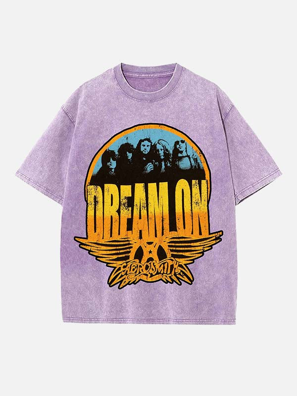 Aerosmith Print Round Neck T-shirt