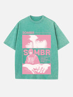 Sombr Print Round Neck T-shirt