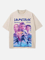 HUNTR/X Print Round Neck T-shirt