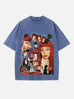 BLACKPINK Jennie Print Round Neck T-shirt