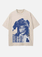 Billie Eilish Print Round Neck T-shirt