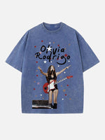 Olivia Rodrigo Print Round Neck T-shirt