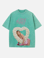 Lana Del Rey Print Round Neck T-shirt