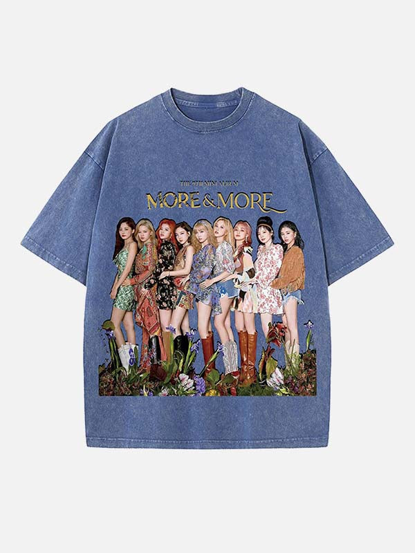 TWICE Print Round Neck T-shirt
