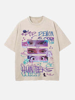 HUNTR/X Print Round Neck T-shirt