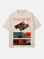 Post Malone Print Round Neck T-shirt