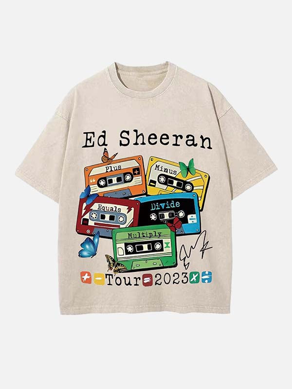 Ed Sheeran Print Round Neck T-shirt