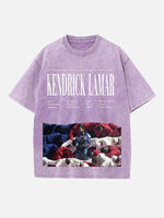 Kendrick Lamar Print Round Neck T-shirt