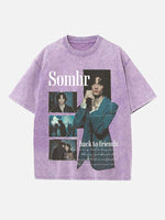 Sombr Print Round Neck T-shirt