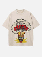 Green Day Print Round Neck T-shirt