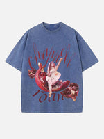 Chappell Roan Print Round Neck T-shirt