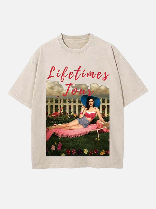 Katy Perry Print Round Neck T-shirt