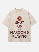 Maroon 5 Print Round Neck T-shirt