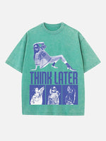 Tate McRae Print Round Neck T-shirt