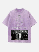 Maroon 5 Print Round Neck T-shirt