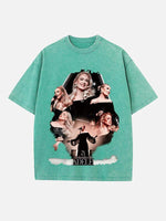 Adele Print Round Neck T-shirt