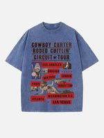 Beyoncé Print Round Neck T-shirt