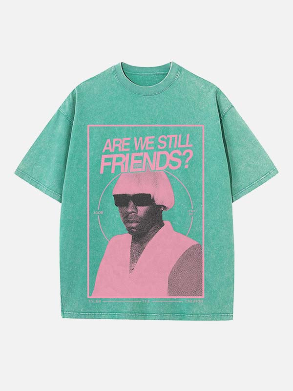 Tyler, The Creator Print Round Neck T-shirt
