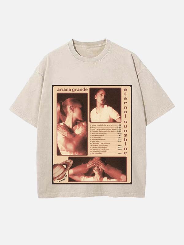 Ariana Grande Print Round Neck T-shirt