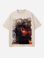 Juice WRLD Print Round Neck T-shirt