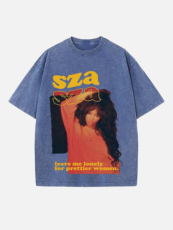 SZA Print Round Neck T-shirt
