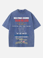 Drake Print Round Neck T-shirt