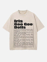 The Goo Goo Dolls Print Round Neck T-shirt